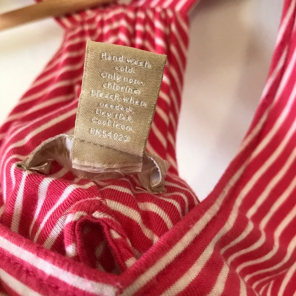 Banana Republic Pink & White Tank Top, Size L - Picture 6 of 13